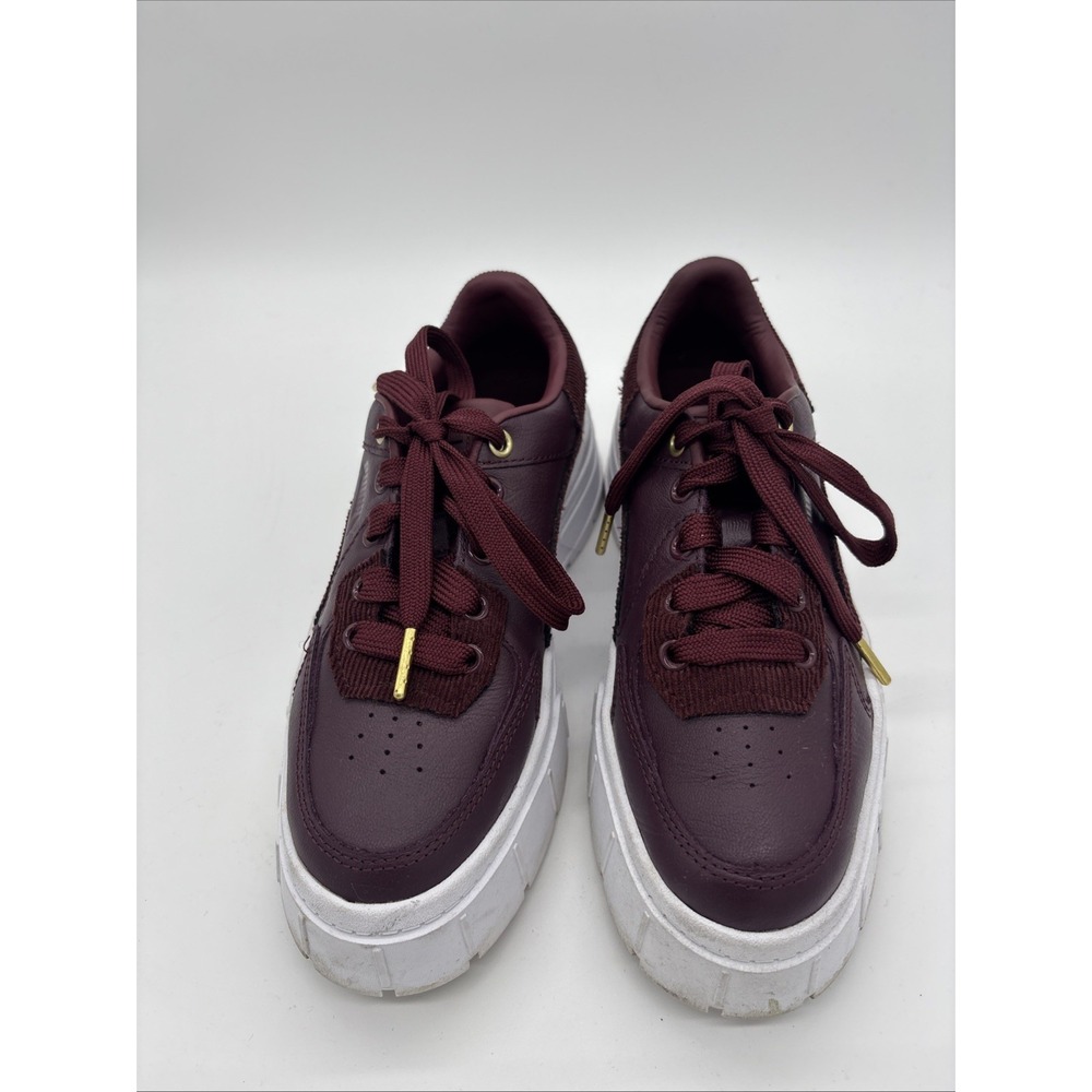 PUMA Mayze Platform Shoes‎ Dark Purple Blue With Corduroy Women's Size 7